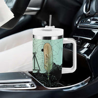 Ma’at Feather Egyptian Tumbler With Handle with Scales Symbolizing Truth and Cosmic Balance