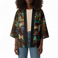 Ma’at Eye of Horus Kimono Egyptian Feather Celebrating Truth