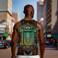 Ma’at Eye of Horus Men Tank Top Egyptian Feather Celebrating Truth