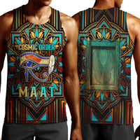 Ma’at Eye of Horus Men Tank Top Egyptian Feather Celebrating Truth