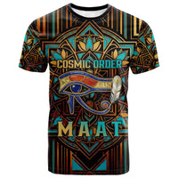 Ma’at Eye of Horus T shirt Egyptian Feather Celebrating Truth