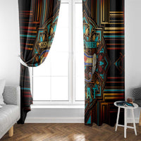 Ma’at Eye of Horus Window Curtain Egyptian Feather Celebrating Truth