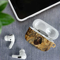 Montu AirPods Case Falcon Head War God Ancient Egyptian Map Feathers and Sun Disk