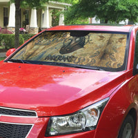 Montu Auto Sun Shade Falcon Head War God Ancient Egyptian Map Feathers and Sun Disk