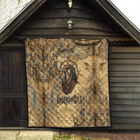 Montu Quilt Falcon Head War God Ancient Egyptian Map Feathers and Sun Disk