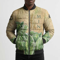 Min Bomber Puffer Jacket Egyptian God of Fertility Lord of Generation Lettuce Ancient