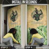 Min Door Cover Egyptian God of Fertility Lord of Generation Lettuce Ancient