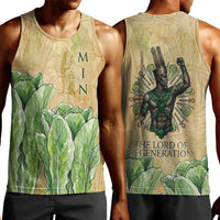 Min Men Tank Top Egyptian God of Fertility Lord of Generation Lettuce Ancient
