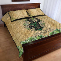 Min Quilt Bed Set Egyptian God of Fertility Lord of Generation Lettuce Ancient