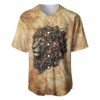 Nefertem Ancient Egyptian Baseball Jersey Lion Head Lotus Flowers Incense Smoke Ancient