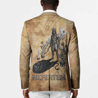 Nefertem Ancient Egyptian Blazer Lion Head Lotus Flowers Incense Smoke Ancient