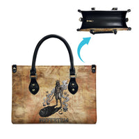 Nefertem Ancient Egyptian Leather Bag Lion Head Lotus Flowers Incense Smoke Ancient