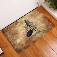 Nefertem Ancient Egyptian Rubber Doormat Lion Head Lotus Flowers Incense Smoke Ancient