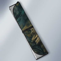 Nefertem Auto Sun Shade Primordial Bloom Lotus Mystical Lion Cosmic Egyptian