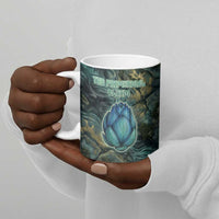 Nefertem Ceramic Mug Primordial Bloom Lotus Mystical Lion Cosmic Egyptian