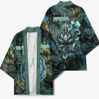 Nefertem Kimono Primordial Bloom Lotus Mystical Lion Cosmic Egyptian
