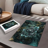 Nefertem Puzzle Primordial Bloom Lotus Mystical Lion Cosmic Egyptian