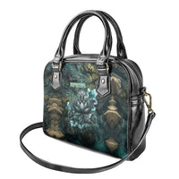 Nefertem Shoulder Handbag Primordial Bloom Lotus Mystical Lion Cosmic Egyptian