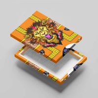 Swaziland Canvas Wall Art Lion Shield and Leopard Print Tribal Design