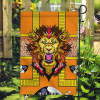 Swaziland Garden Flag Lion Shield and Leopard Print Tribal Design