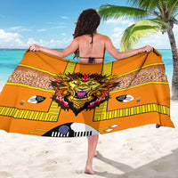 Swaziland Sarong Lion Shield and Leopard Print Tribal Design