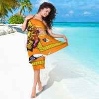 Swaziland Sarong Lion Shield and Leopard Print Tribal Design