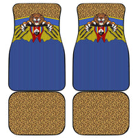 Swaziland Car Mats Coat of Arms Lion Elephant Shield Leopard Print Design