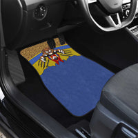 Swaziland Car Mats Coat of Arms Lion Elephant Shield Leopard Print Design