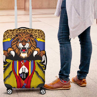 Swaziland Luggage Cover Coat of Arms Lion Elephant Shield Leopard Print Design