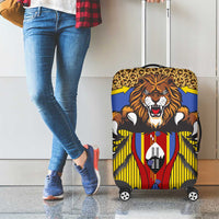 Swaziland Luggage Cover Coat of Arms Lion Elephant Shield Leopard Print Design