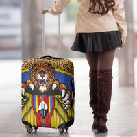 Swaziland Luggage Cover Coat of Arms Lion Elephant Shield Leopard Print Design