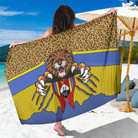 Swaziland Sarong Coat of Arms Lion Elephant Shield Leopard Print Design