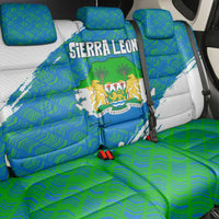 Sierra Leone Crest Back Car Seat Cover with National Coat of Arms and Flag Colors