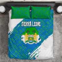 Sierra Leone Crest Bedding Set with National Coat of Arms and Flag Colors