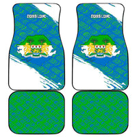 Sierra Leone Crest Car Mats with National Coat of Arms and Flag Colors