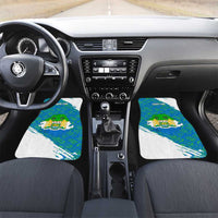 Sierra Leone Crest Car Mats with National Coat of Arms and Flag Colors