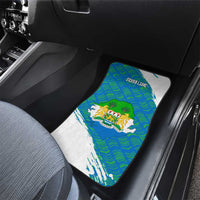 Sierra Leone Crest Car Mats with National Coat of Arms and Flag Colors