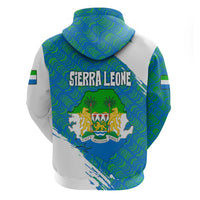 Sierra Leone Crest Hoodie with National Coat of Arms and Flag Colors