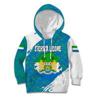 Sierra Leone Crest Kid Hoodie with National Coat of Arms and Flag Colors