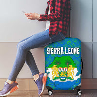 Sierra Leone Crest Luggage Cover with National Coat of Arms and Flag Colors