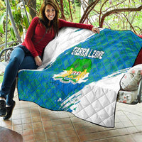 Sierra Leone Crest Quilt with National Coat of Arms and Flag Colors