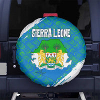 Sierra Leone Crest Spare Tire Cover with National Coat of Arms and Flag Colors