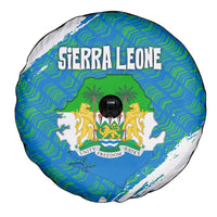 Sierra Leone Crest Spare Tire Cover with National Coat of Arms and Flag Colors