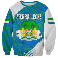 Sierra Leone Crest Sweatshirt with National Coat of Arms and Flag Colors