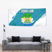Sierra Leone Crest Tapestry with National Coat of Arms and Flag Colors