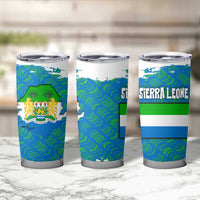 Sierra Leone Crest Tumbler Cup with National Coat of Arms and Flag Colors