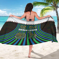 Sierra Leone Sarong with Tribal Animal Pattern Featuring Lion Elephant Giraffe and Monkey