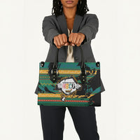 Rooting For Every HBCU Leather Bag Pan African Kente Pattern - History And Knowledge Torch