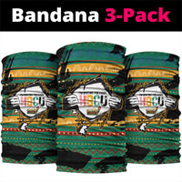 Rooting For Every HBCU Neck Gaiter Pan African Kente Pattern - History And Knowledge Torch