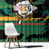 Rooting For Every HBCU Window Curtain Pan African Kente Pattern - History And Knowledge Torch